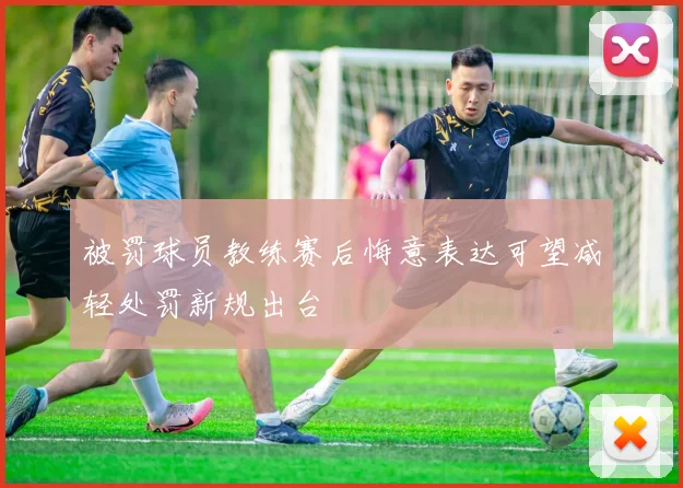 被罚球员教练赛后悔意表达可望减轻处罚新规出台