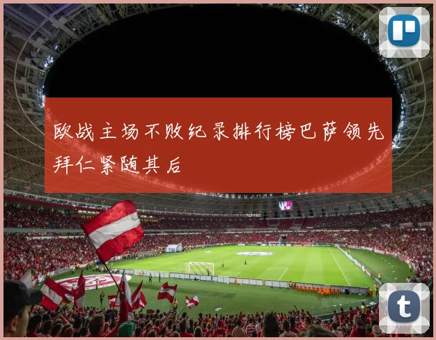 欧战主场不败纪录排行榜巴萨领先拜仁紧随其后